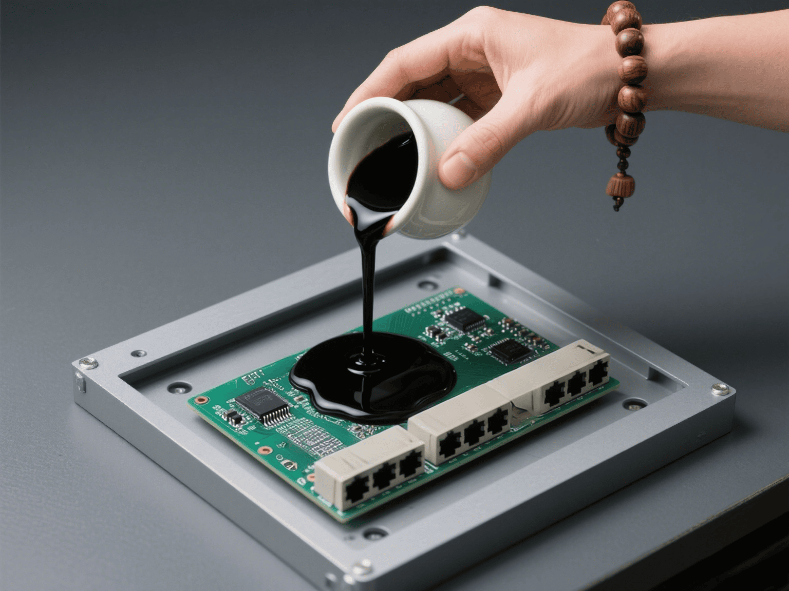 Circuit board potting adhesives safeguard electronic components with reliable protection and performance enhancement. They fill gaps, deliver thermal conductivity, and create a durable barrier against environmental hazards.