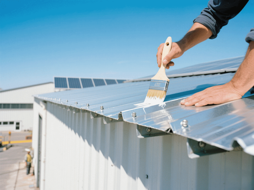Waterproof adhesive for metal roofing