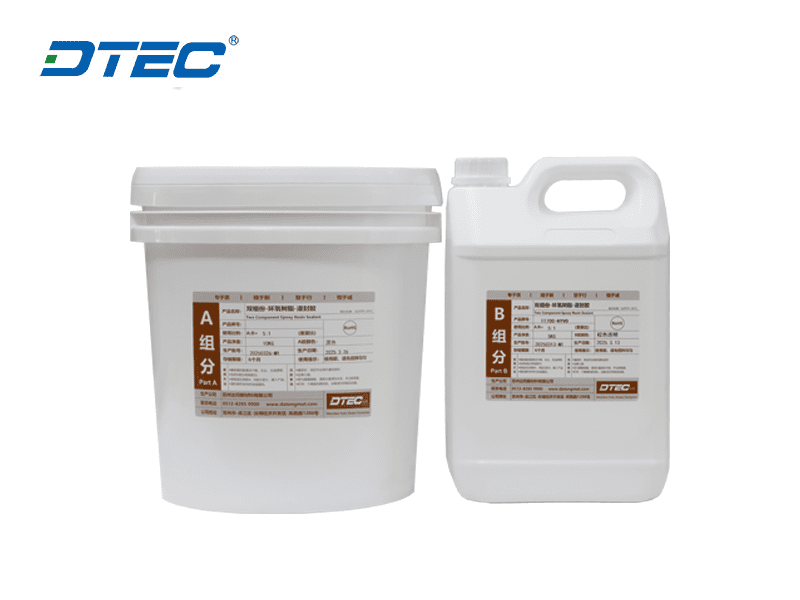 Two component epoxy resin adhesive