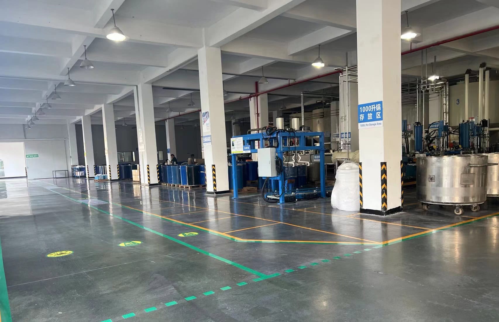 Adhesive production area.