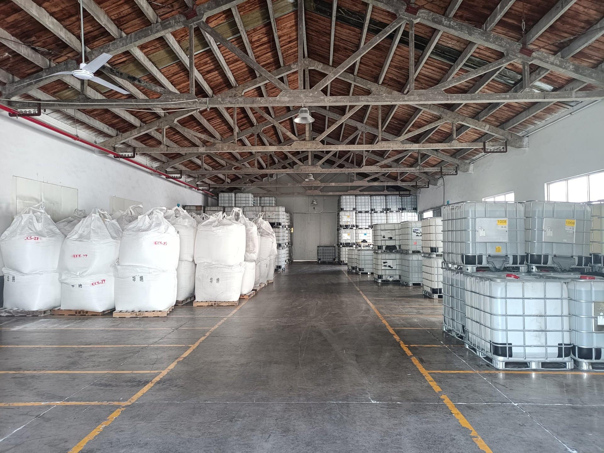 DTEC raw material warehouse.